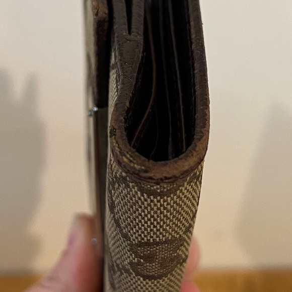 GUCCI Authentic‎ monogram compact wallet bifold with coin pouch EUC - Picture 12 of 16